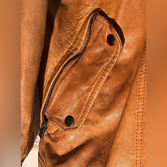 Brown DANIER Leather Men Size XL Jacket - Picture 4 of 16